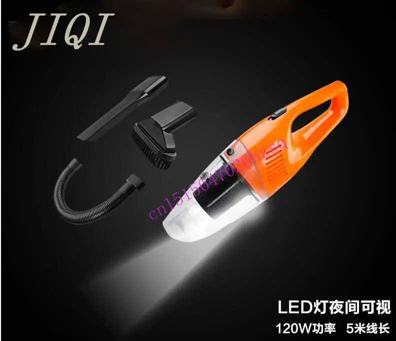 

JIQI Handheld Vacuum cleaner for car wet and dry dual purpose powerful suction vehicle dust collector 120 w / 12V