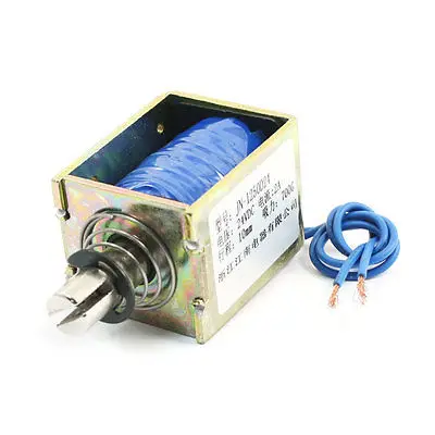 

DC 24V 2A 10mm 700g Spring Loaded Linear Motion Solenoid Electromagnet