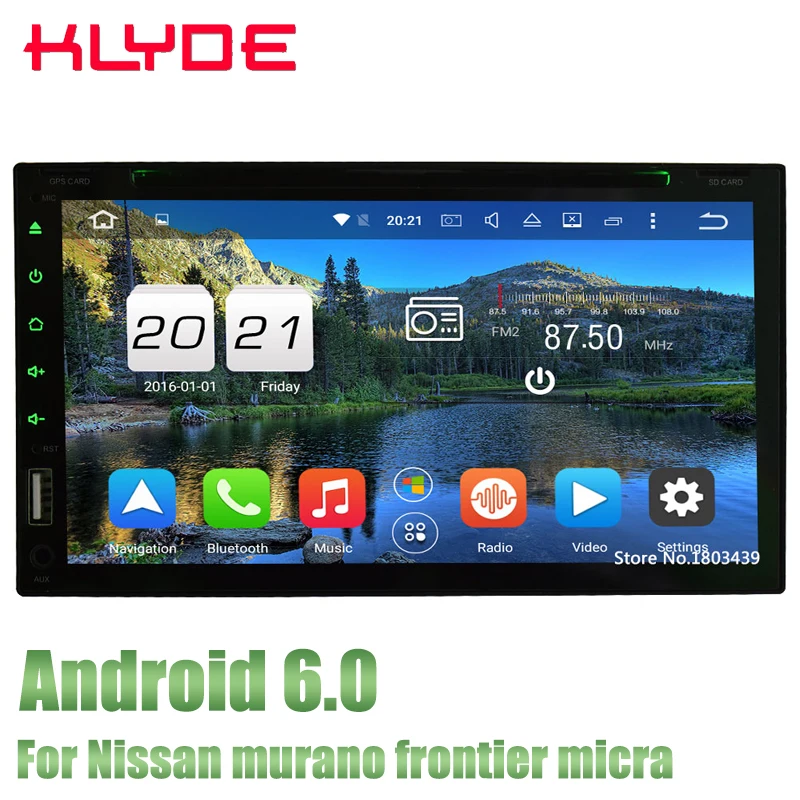 

KLYDE Android 6.0 4GB RAM 4G Car DVD Player Radio 2Din Octa Core For Nissan Murano Frontier Micra Sentra Pathfinder Trepang
