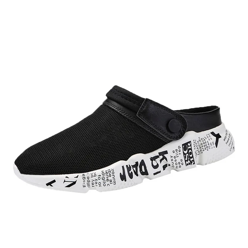 

Men Breathable Comfortable Slippers Thick Bottom Large Size Summer Beach Sandals Shoe Mans footwear terlik kapcie Slides 40jy11