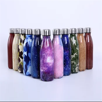 

Starry Sky Printed Water Bottle Premium Quality Thermos Stainless Steel Vacuum Insulated Running Tea Cup