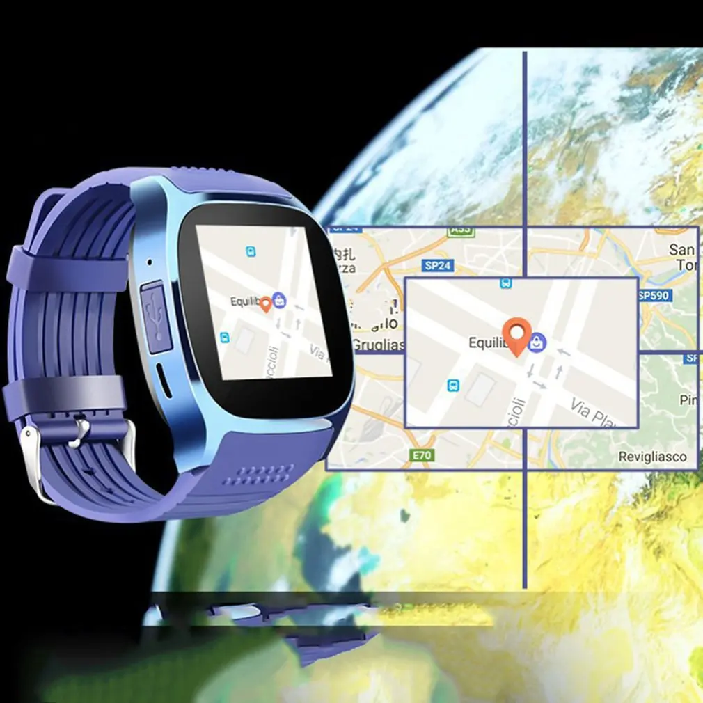 Новые умные часы, Умные Bluetooth спортивные Смарт-часы T8 наручные часы с шагомером, поддержка SIM TF карты вызова для телефона Android