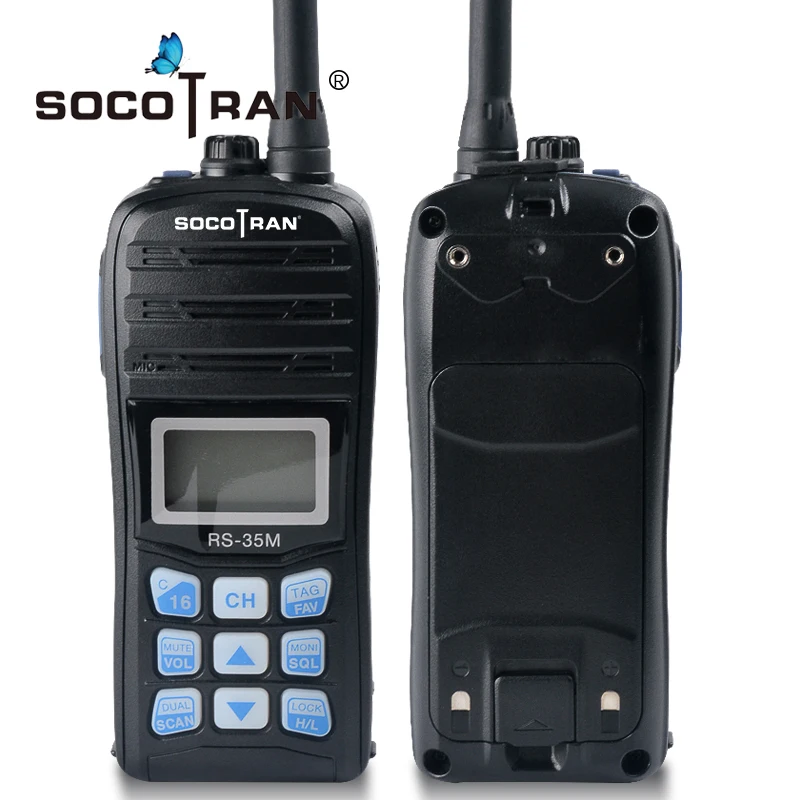 Водонепроницаемая IP67 VHF Ham Walkie Talkie ручная морская двухсторонняя рация с ЖК