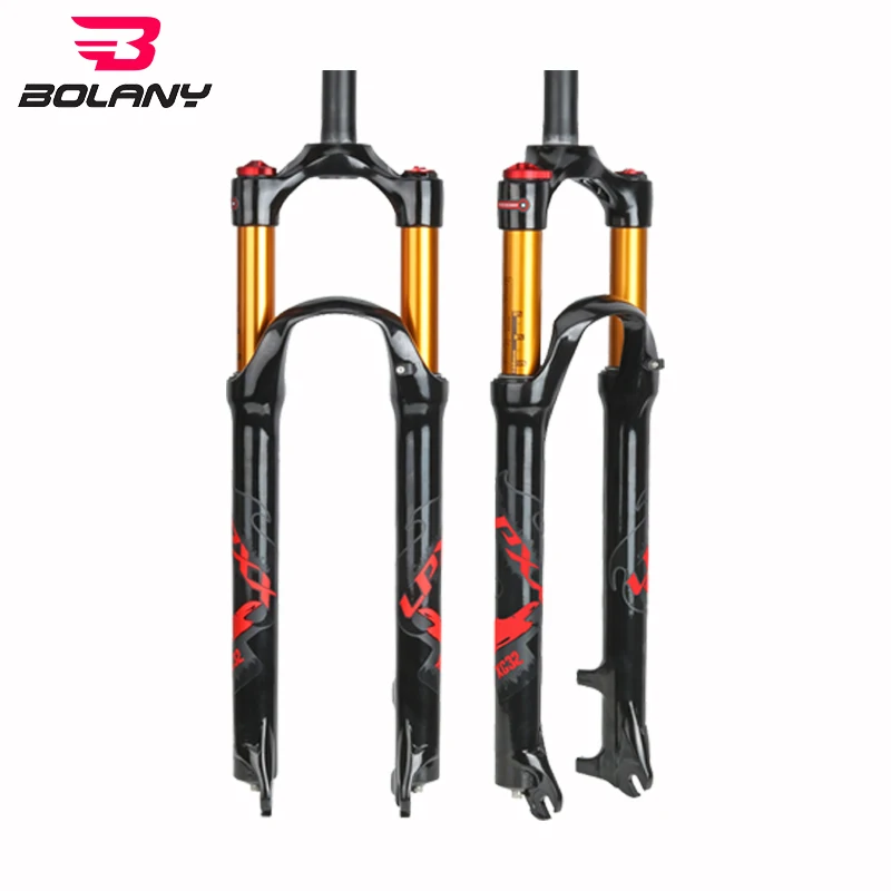 

BOLANY 2019 New 26/27.5/29er MTB Suspension Air Fork Magnesium Alloy Air Resilience Oil Damping Line Lock Straight Tapered Fork