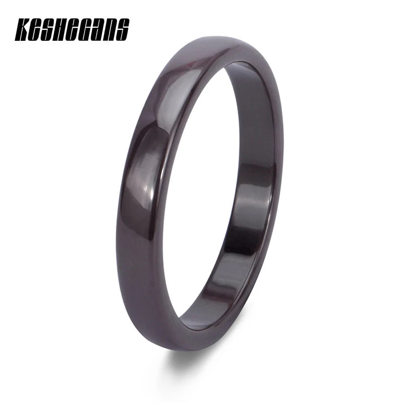 

2MM 3MM 6MM Ceramic Rings Light Pink Black Green Gray Blue Purple Color Rings Top Quality Ceramic Jewelry Smooth Women Ring
