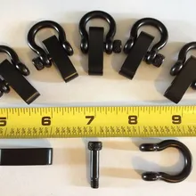 ePacket 20 шт./лот черный Нержавеющая сталь оков пряжки d/лук якорь 3/1"(5 мм) для Паракорды Браслеты