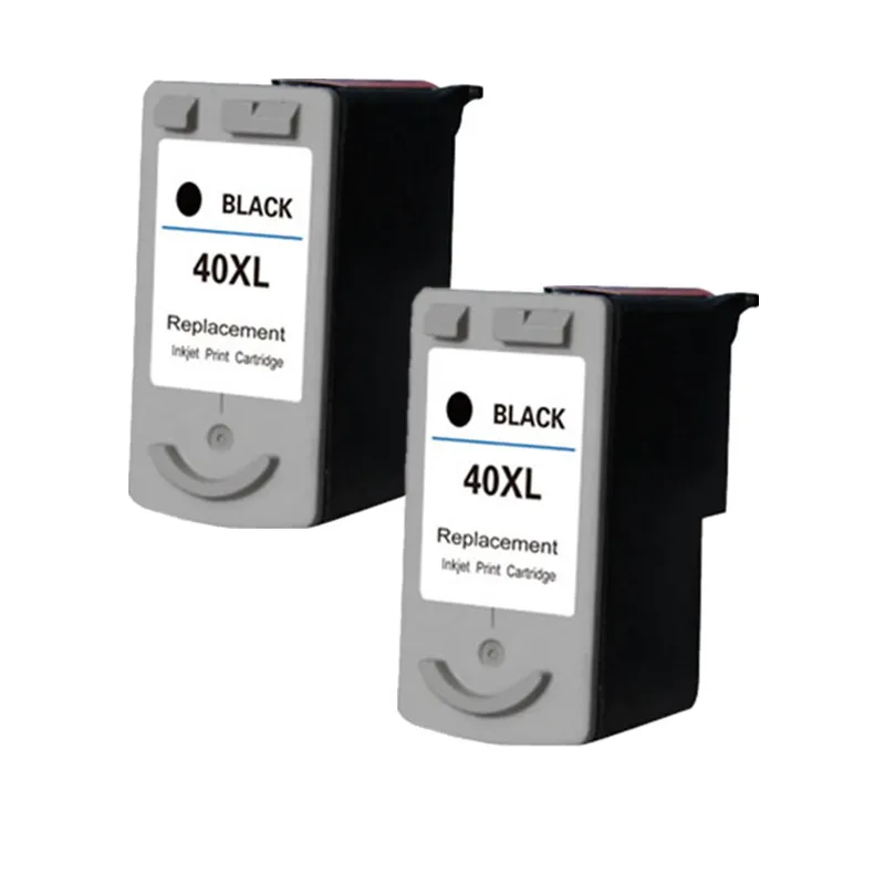 Black Ink Cartridge 2PK PG 40 PG40 40 Compatible For Canon PIXMA MP145 MP150 IP1900 IP6210
