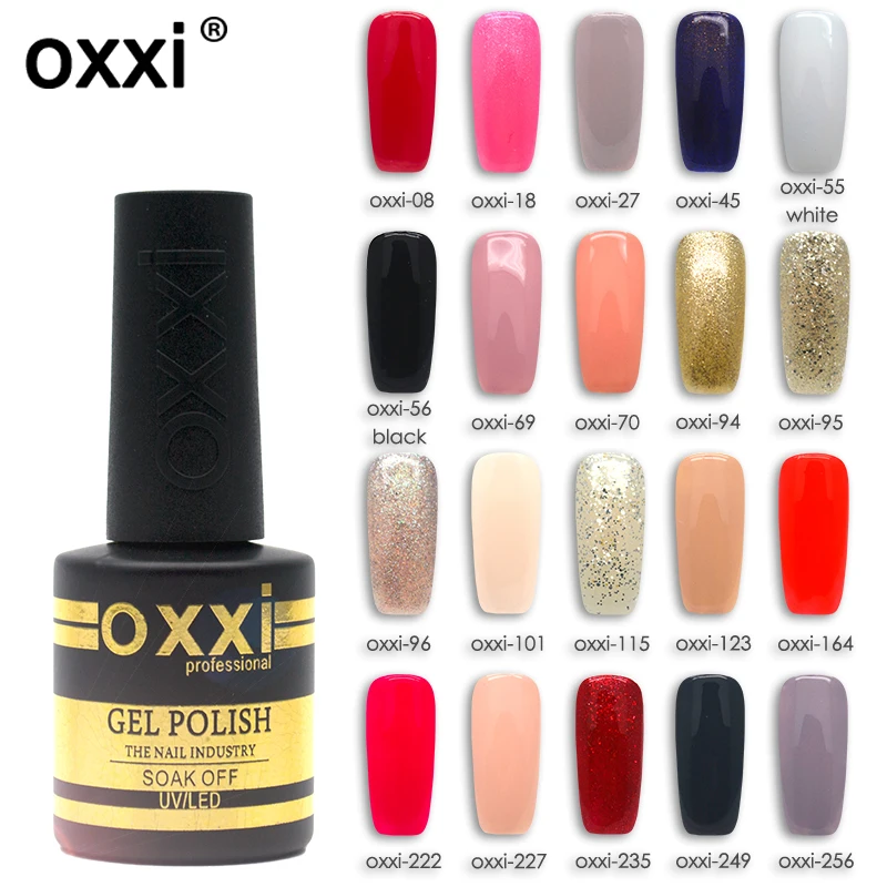 oxxi 8ml Nail Art UV Gel Varnish Nail Rubber Base and Top Coat Set For Nail Desgin Long-Lasting Led Manicure Gel Polish 2019 6