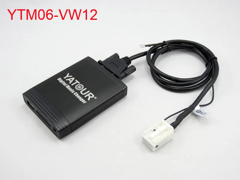 Yatour Автомобильный цифровой CD музыкальный Changer USB MP3 AUX адаптер для VW Polo 2005-2011 Golf mk3 Passat b4 b6 T5 2003-2011 SD MP3-плеер