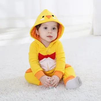 

Yellow Chic Character Baby Outerwear 100 Cotton Spring Baby Rompers Animal Suit for 12 Month Toddler Baby Clothes RL3-99