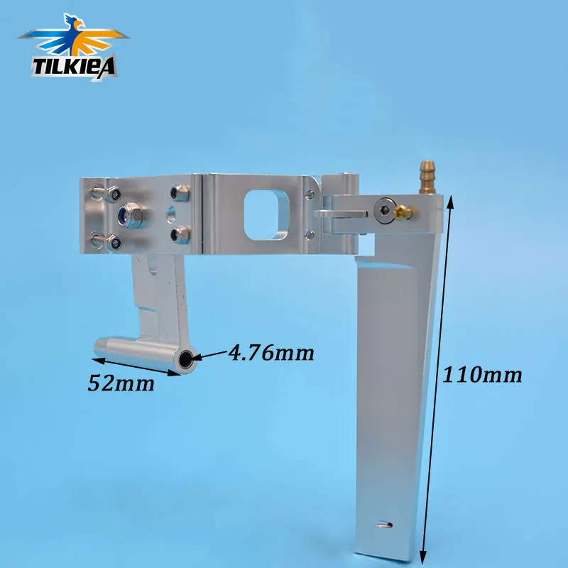 Aluminum Brushless Electric Boat 4.76mmx110mm Water Pickup Rudder Assembly for RC Boatin Parts