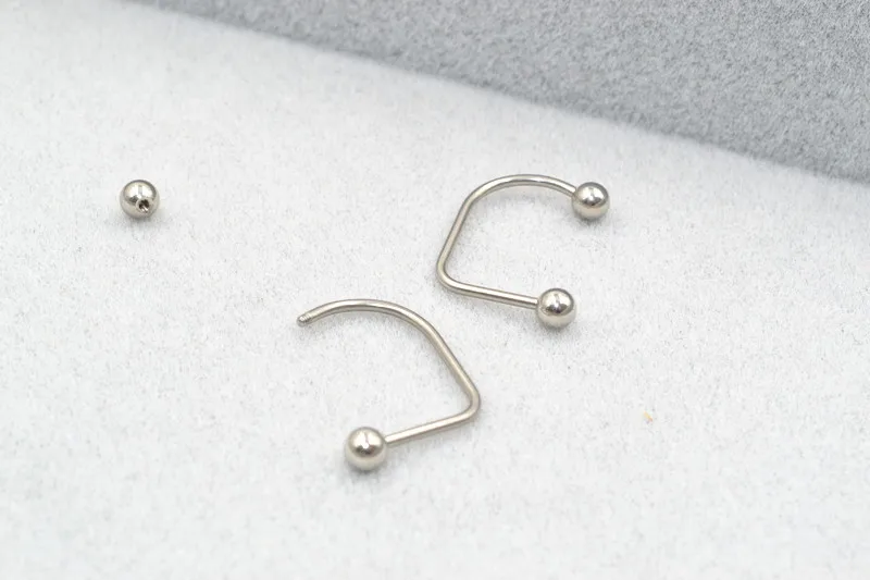 Серьги для пирсинга губ/губ из хирургической стали 16 1 2 мм 50 шт.|body jewelry|labret ringbody