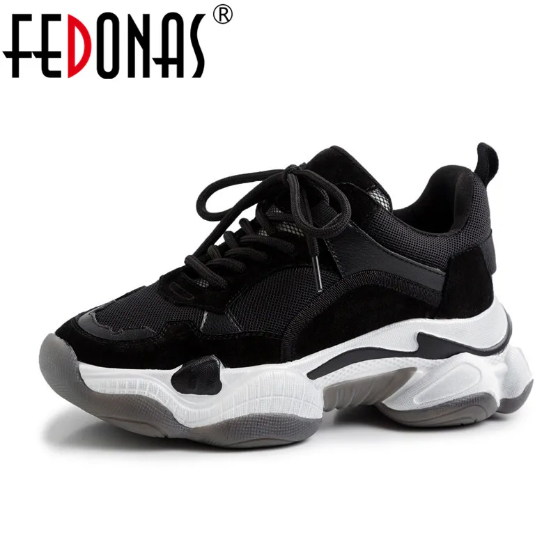

FEDONAS Shallow Concise Women Flats Basic Top Quality Cow Suede Shoes 2019 New Sneakers Spring Autumn Four Season Shoes Woman