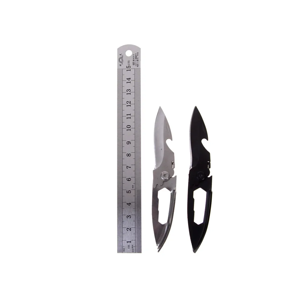 

1PCS Outdoor Creative Multitool Folding keychain Field Survival Knife The Multi Purpose Tactical Knife Stainless Steel Knife