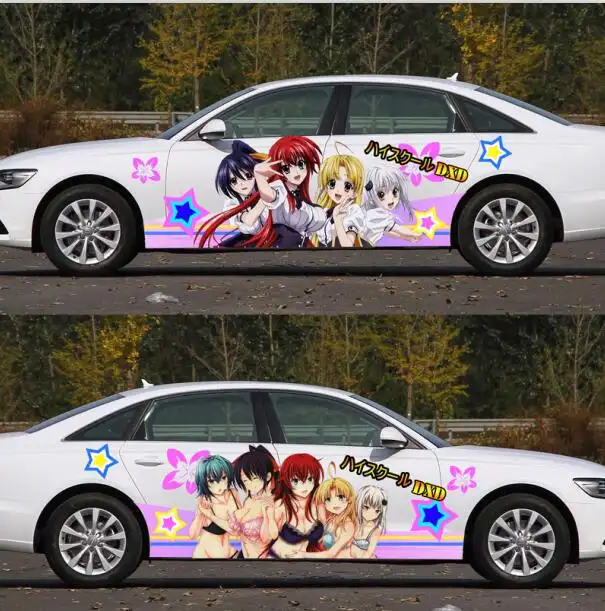 Diy Japanese Anime Sticker Highschool Dxd Cute Girls Car Body