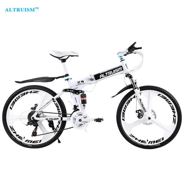 Cheap ALTRUISM X9 Pro Folding Bike Road Bicycles Steel 24 Speed 26 Inch Mountain Bike For Mens Womens Bikes Bicycle Bicicletas