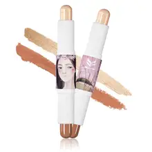 1 pcs Shimmer Bronzer Highlighters Powder Concealer Highlighter Contour Cream for Face Makeup Stick ye2