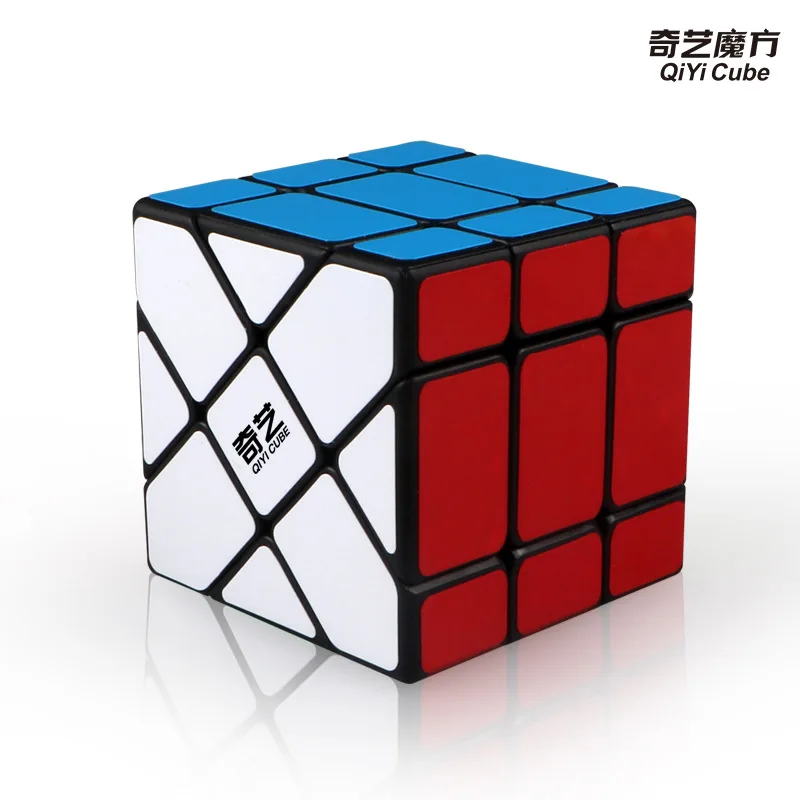 Qiyi speed 3X3X3 Fisher Cube, магические кубики, скоростная головоломка, Обучающие Развивающие игрушки для детей, cubo magico - Цвет: Black