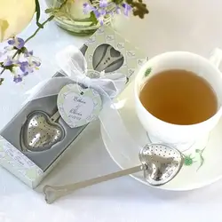 «Лучшее» сердце дизайн ложка для заварки чая фильтр свадебный сувенир свадебный душ подарок 889
