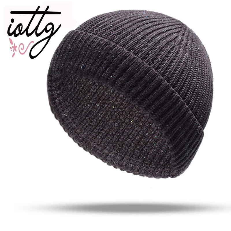 

IOTTG Fashion Women Winter Hats Wool Cashmere Beanies Female Winter Warm Crochet Knit Hats Korean version Turban Bonnet