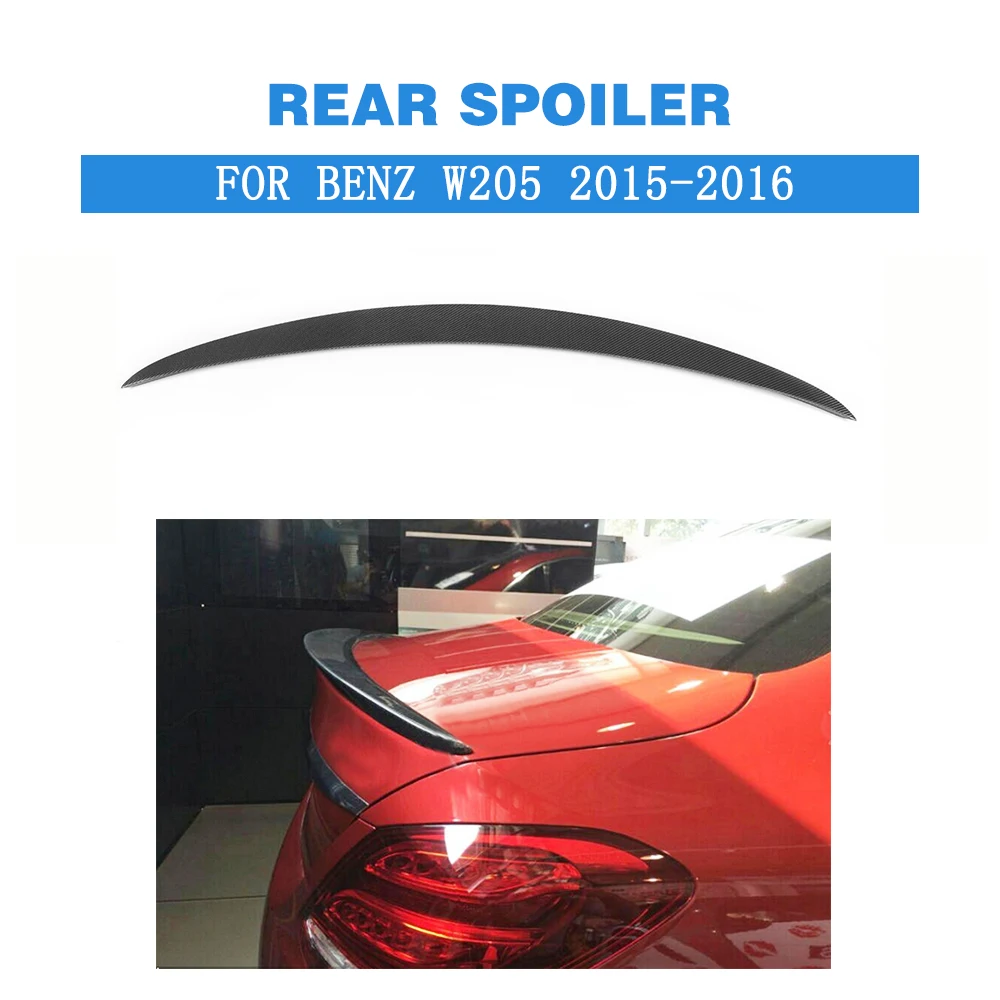 Carbon Fiber Rear Spoiler Trunk Boot Wings For Mercedes Benz C class W205 C180 C200 C250 C300 C350 C450 4 Door 15-16 FRP Black Carbon Fiber Rear Spoiler Trunk Boot Wings For Mercedes Benz C class W205 C180 C200 C250 C300 C350 C450 4 Door 15-16 FRP Black