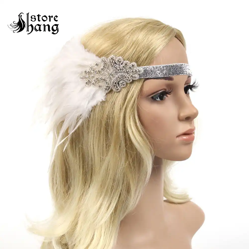 ostrich feather hair accessories