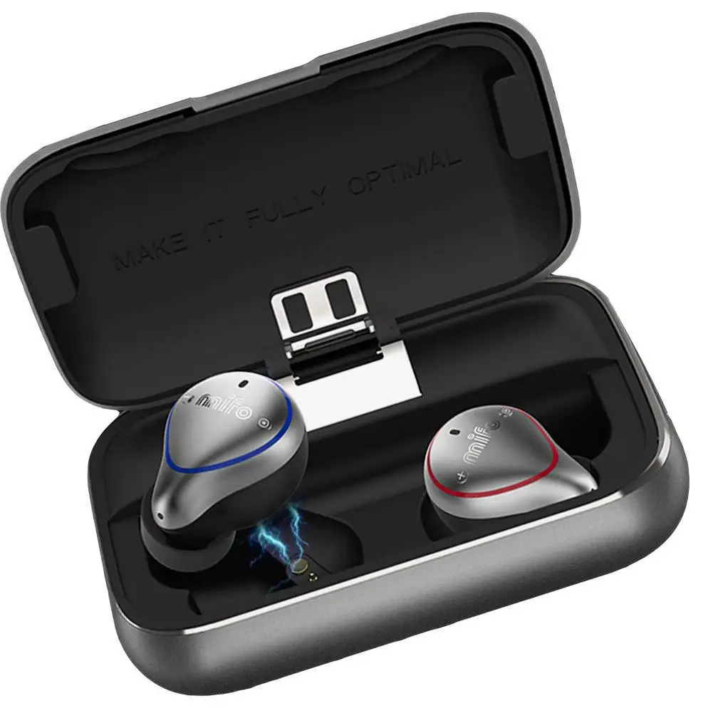 

For Mifo O5 Bluetooth Earphone IPX7 Waterproof Sports Headsets Hi-Fi Wireless Earbuds with 2600mAH Mobile Charging Compartment