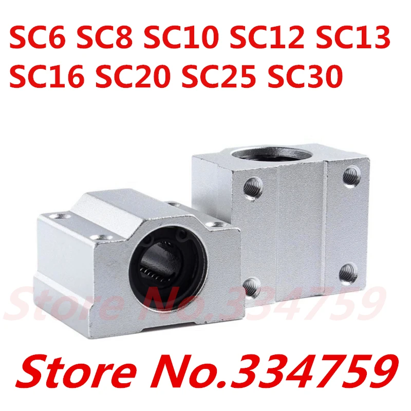 

SC6UU SC8UU SC10UU SC12UU SC16UU SC20UU SC25UU SC30UU SC35 linear motion slide block for linear shaft CNC parts 3d printer parts