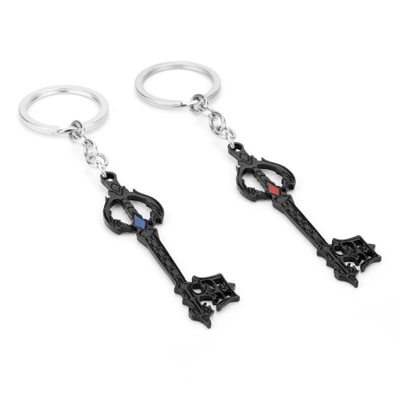 Sora Pendants Keychain Necklace Set Kingdom Hearts Keyblade 