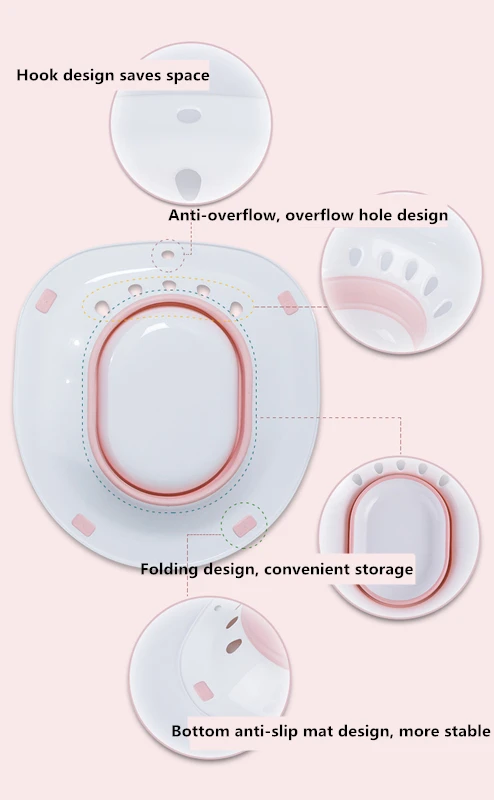 Портативный складной bidets беременных женщин Избегайте приседания мыть попу горшки месяц горшок