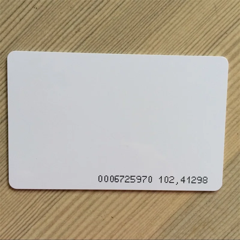 10pcslot Top quality 125KHZ EM ID access control Card TK4100 RFID white Card for door Access Control and Time Attendance  (5)