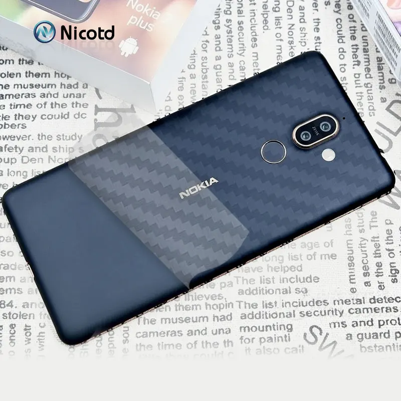 3D Carbon Fiber Rear Screen Protector For Nokia 7 Plus 5 6 2018 8 Sirocco 3  (3)