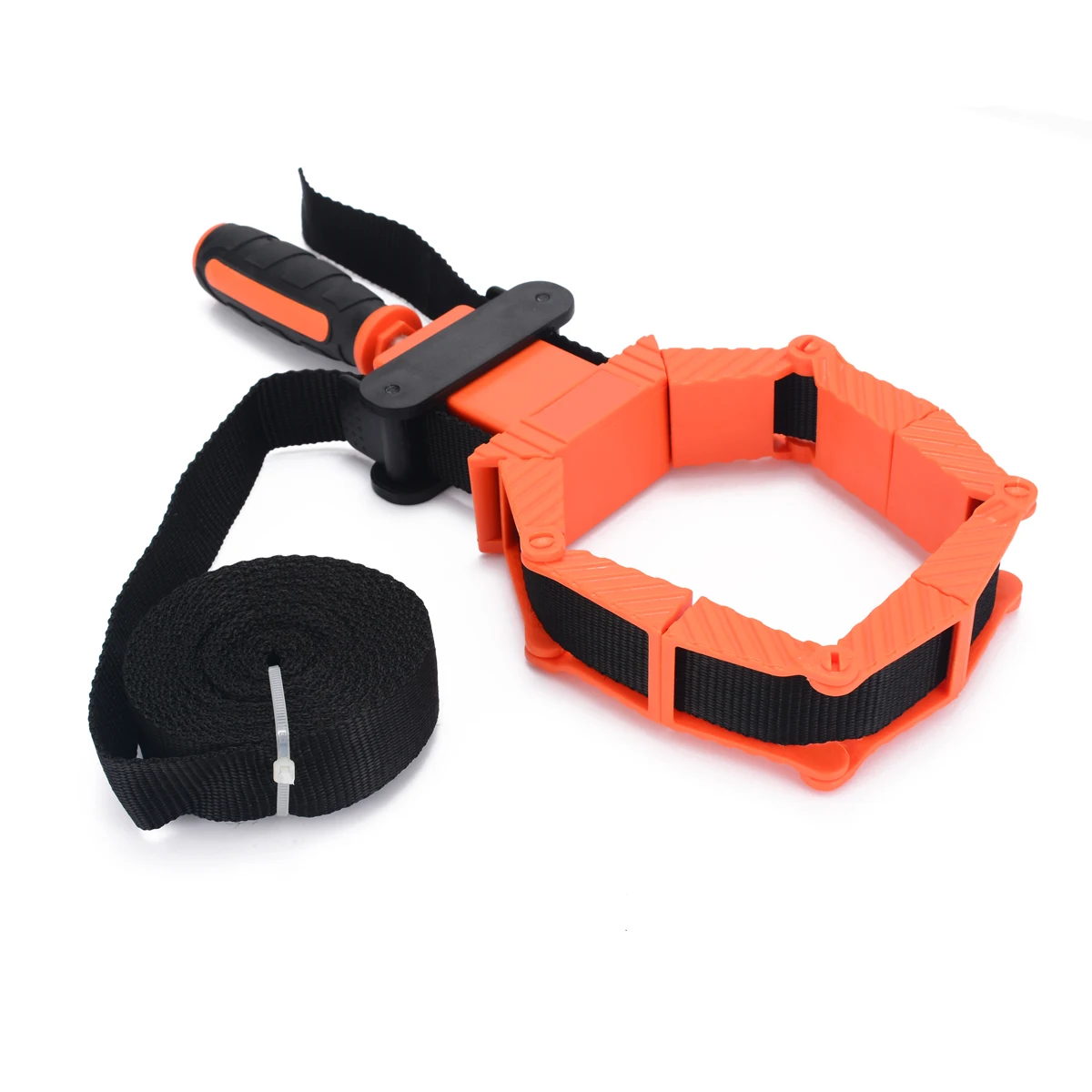 

Multifunction Strap Clamp 4 Jaws Quick Adjustable Band Corners Clamp Polygonal Clip for Woodworking Picture Art Craft Tool