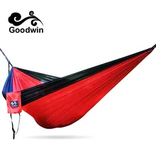 Горячие продаж гамак новинка Дизайн 2 человека складной сад висит парашют Портативный Открытый Кемпинг гамак