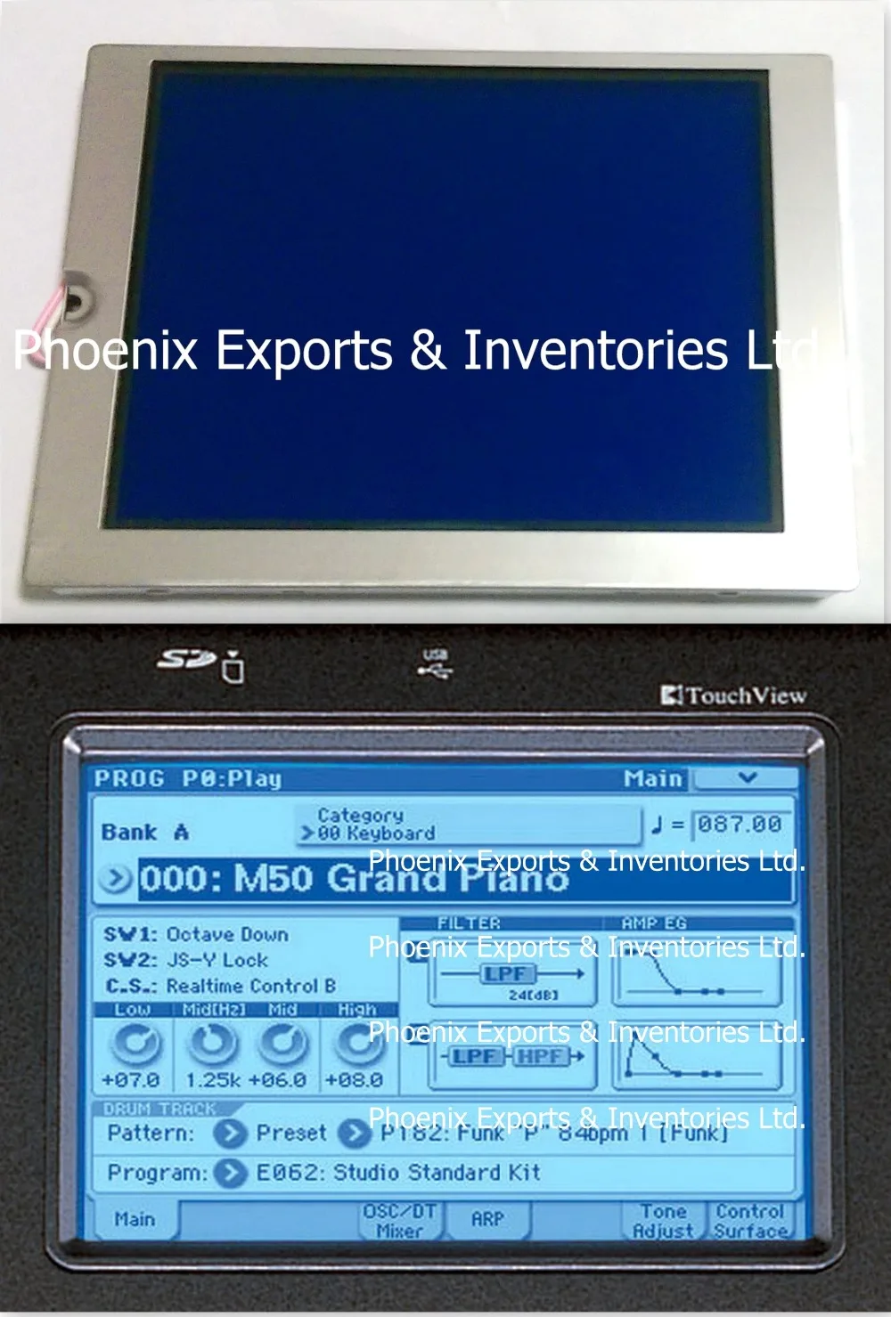 И Korg ЖК-экран для Korg M50 5," дисплей Панель ЖК-экран