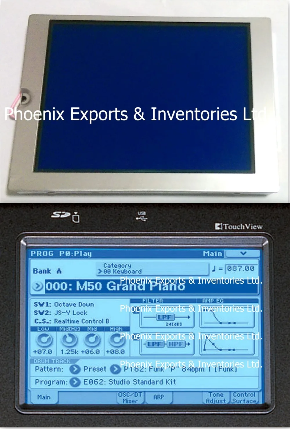 Новый и оригинальный ЖК-экран Korg для M50 5 7 &quot панель ЖК-экрана | Электронные