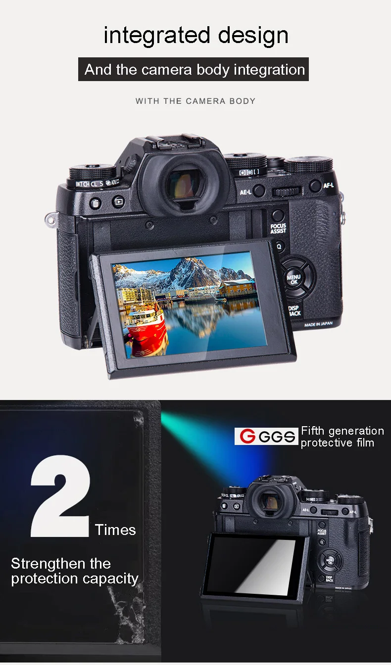 GGS пятое поколение для NIKON D750 LARMOR экран камеры защитная пленка экран металлическая рамка встроенное оптическое стекло