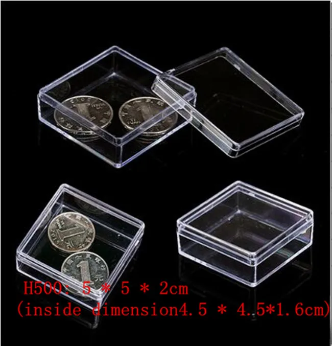 5 шт./лот, Высококачественная квадратная маленькая коробка, PS прозрачная пластиковая коробка для хранения, коллекционная коробка для демонстрации