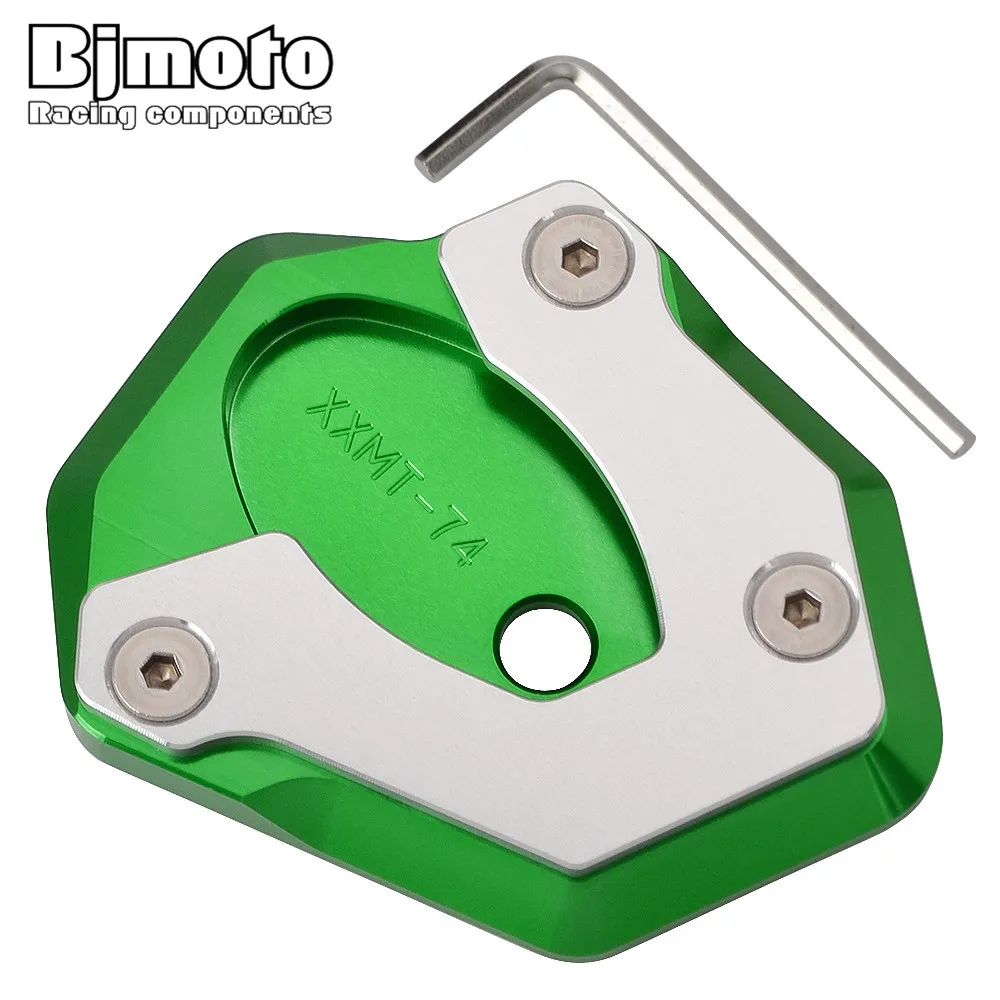 

Bjmoto For Kawasaki Z900 2017 2018 kick stand motorcycle motocross Z 900 CNC Side Plate Kick stand Pad