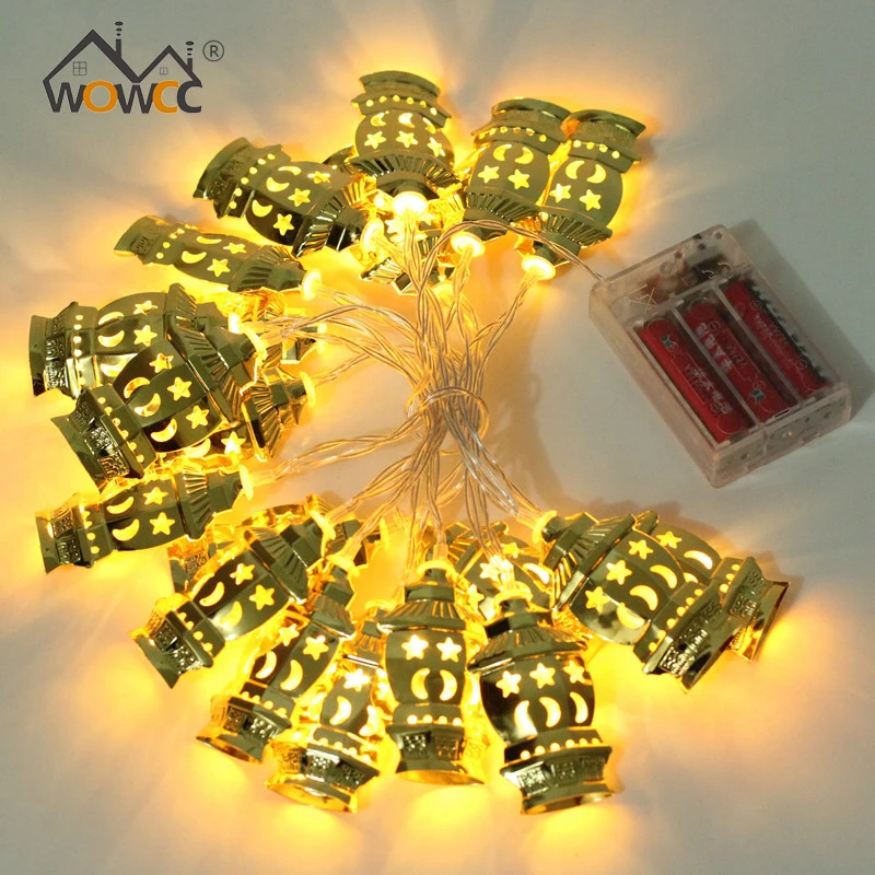 

WOWCC EID Mubarak Led Light Strip Star Led Lights Decor EID Party Supplies Ramadan Decor Muslim Islam Decor Party Led Favors