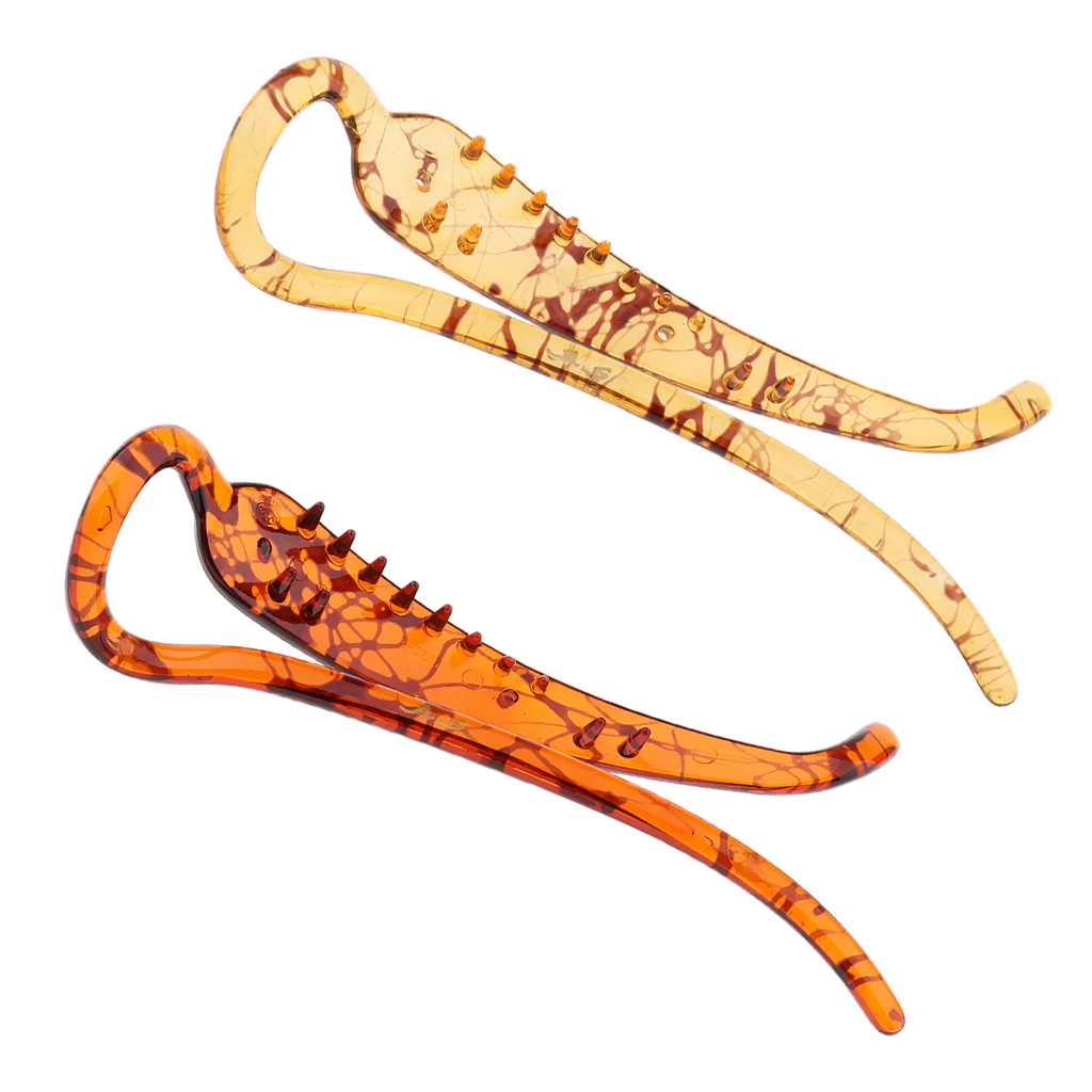 2 Pieces Vintage Banana Hair Clip Hair Clamp Hair Claw Barrette Ponytail Holder for Women Ladies