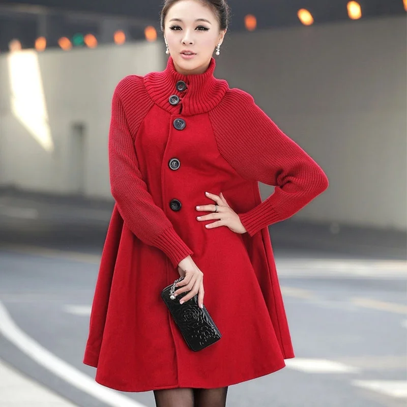 ZOGAA 2018 New Fashion Winter Women Sweaters Cotton Long Jacket Woolen Coat Casual Batwing Sleeve Overcoat Outware Loose