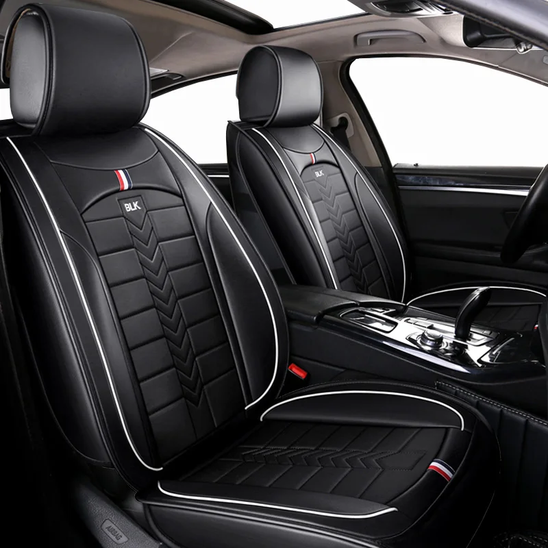 

Leather Universal car seat cover For lada 2106 2107 2109 2110 2114 granta,changan cs35 cs75 eado raeton of 2018 2017 2016 2015