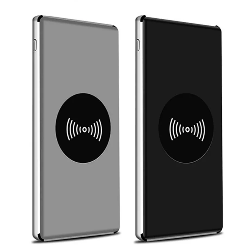 

2 USB Wireless Charging 10000mah Power Bank External Battery Powerbank Portable Mobile Phone Charger For Xiaomi iPhone X Samsung