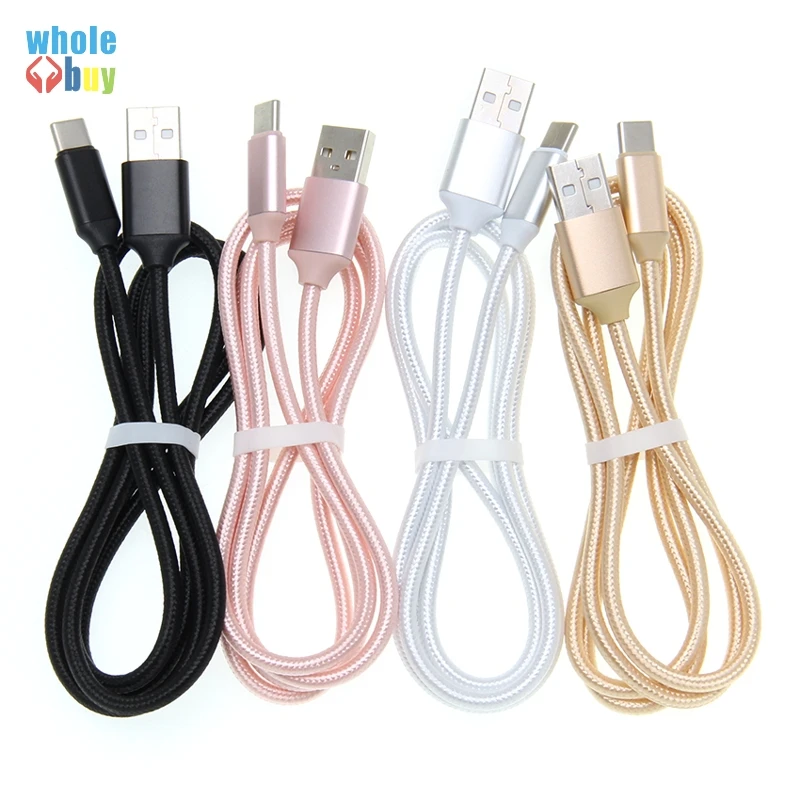 컬러풀 나일론 꼰 케이블, 아이폰 8 핀 마이크로 C타입 USB 충전기용, 1m 0.25m, 삼성에 적합한 8 핀 50 개 세트, 데이터 동기화 케이블
