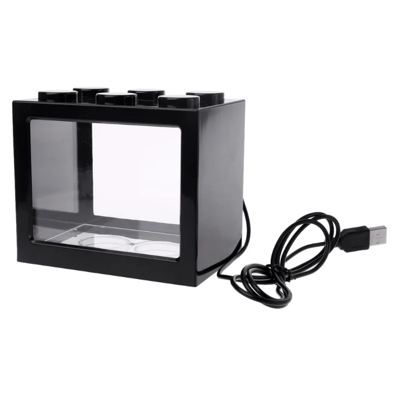 Мини-аквариум с USB, светодиодный светильник для аквариума Betta