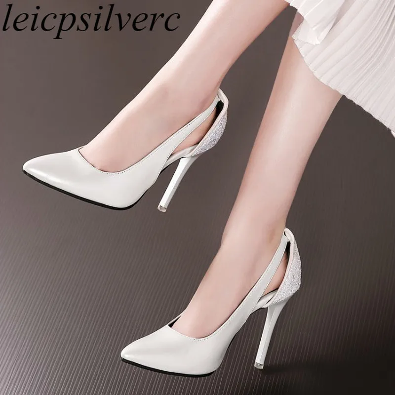 

Women's Pumps Pointed Toe Slip on Super High Heel Thin Heel Mixed-colors 2019 New Sexy Fashion Casual Party Black Big Size 34-43