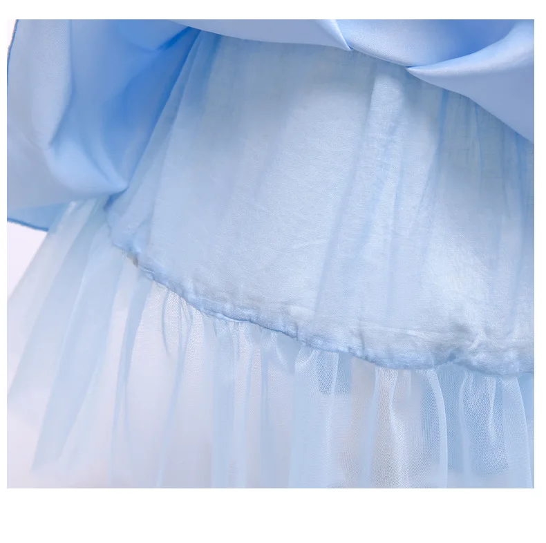 6324 цветок вышивка костюм принцессы платье для маленьких девочек Летняя Свадебная вечеринка Детские платья для девочек оптовая продажа