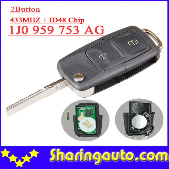 bilder für Freies verschiffen (1 STÜCKE) 1J0 959 753 AG 1j0959753AG 2 knopf-schlag-fernschlüssel für vw 433 mhz id 48 chip bilder für Freies verschiffen (1 STÜCKE) 1J0 959 753 AG 1j0959753AG 2 knopf-schlag-fernschlüssel für vw 433 mhz id 48 chip