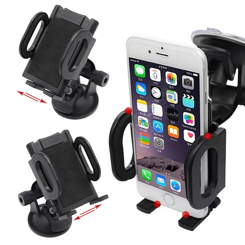 

Universal Car Suction Cup Phone Holder for iPhone 6 6S Plus Windshield Mount Stands Bracket Cradle soporte movil for Samsung GPS